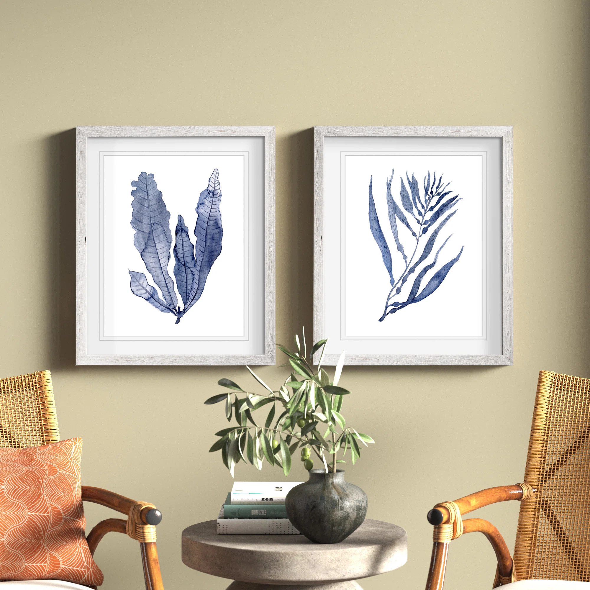 Seaweed Under Water III" - 2-Piece Painting Print Set (Set of 2) | Wayfair North America