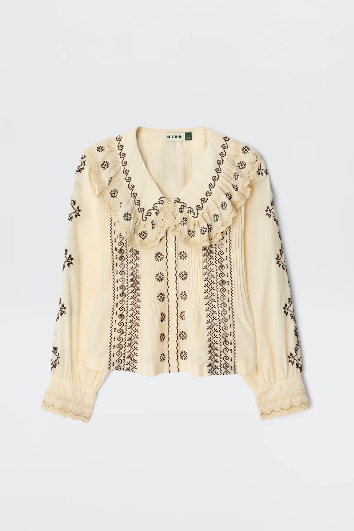 Percy  -  Mila Embroidery Brown | Rixo