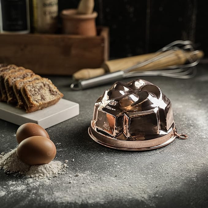 Hakart Handcrafted 5 Inch Copper Cake Mold - Small Nonstick Cake Mold, Gifts for Mom, Handmade Co... | Amazon (US)
