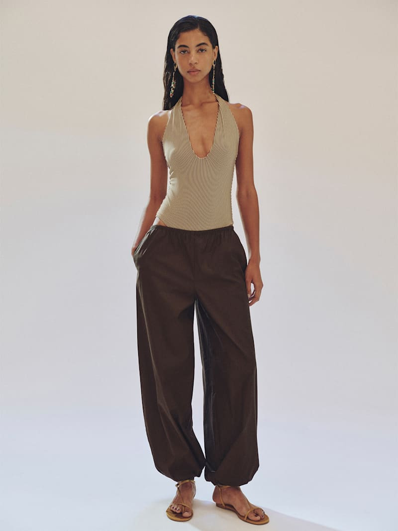 Reformation Aven Pant Black Large | Reformation (Global)