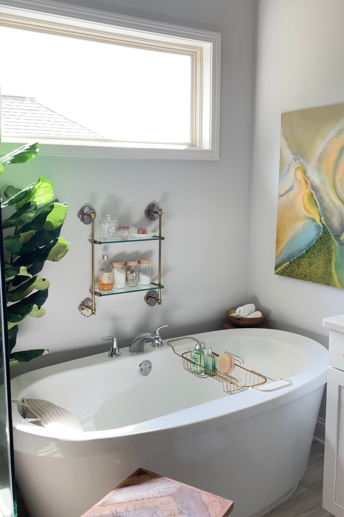 Bathroom decor update with faux greenery and custom art prints

#LTKstyletip #LTKhome