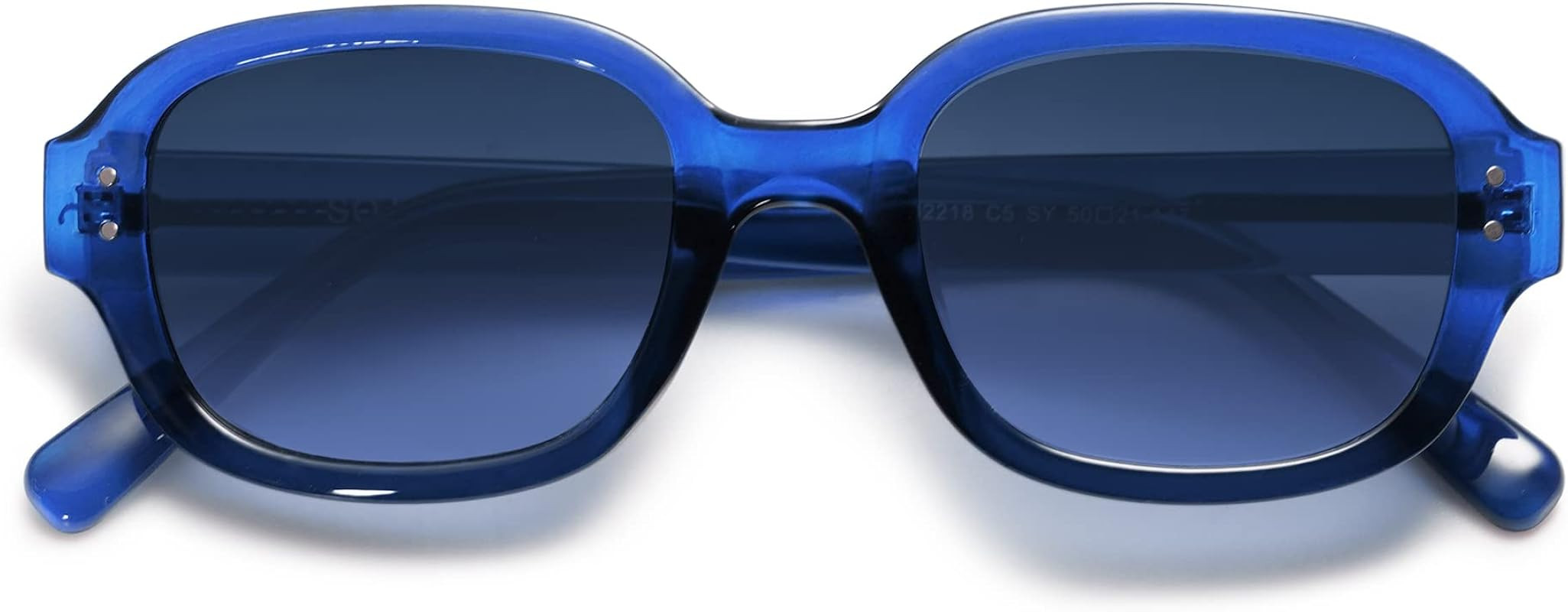 SOJOS Rectangle Sunglasses for Women Vintage Trendy Outdoor Travel Sun Glasses Square Frame SJ221... | Amazon (US)