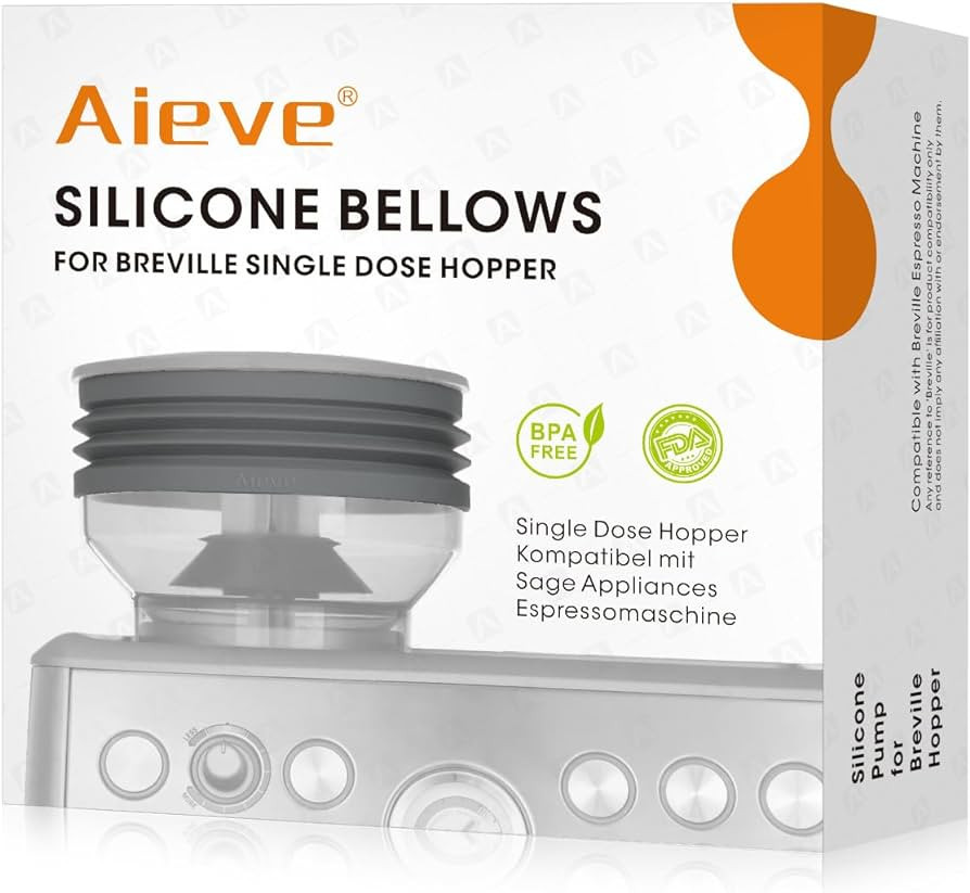 AIEVE Silicone Bellow Compatible for Breville Barista Express, Single Dose Hopper for Breville Es... | Amazon (US)