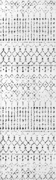 White And Black Moroccan Trellis Area Rug | Rugs USA