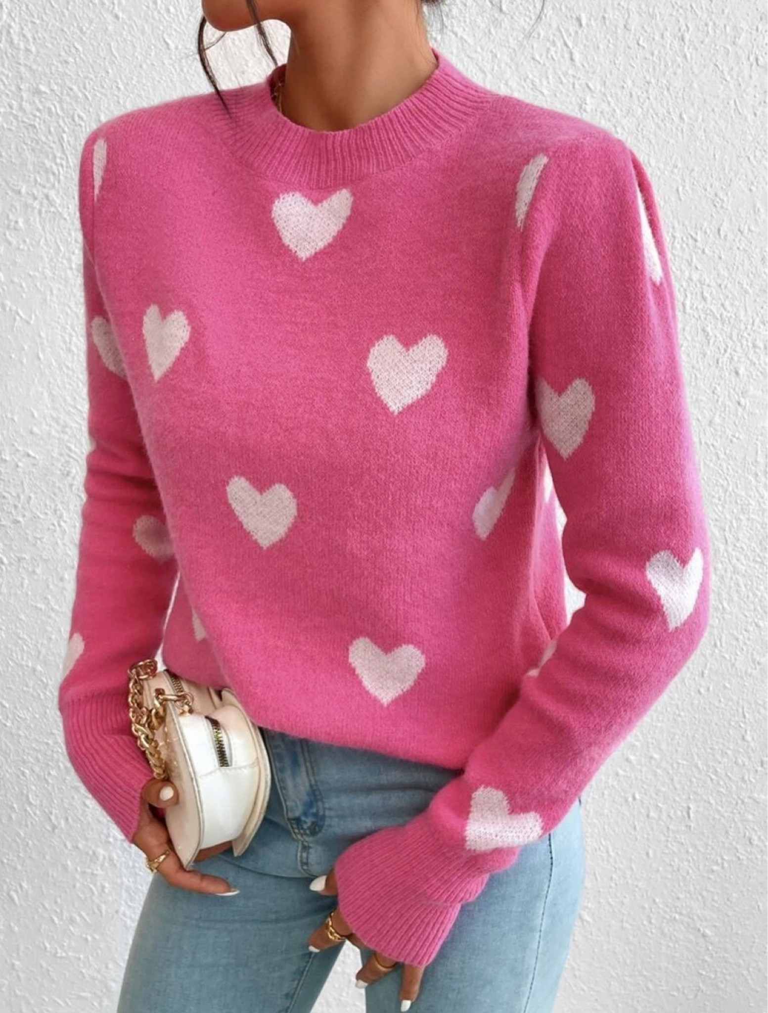 Hot Pink Hearts Valentines Day Sweater #hocwinter

#LTKFind #LTKU #LTKSeasonal
