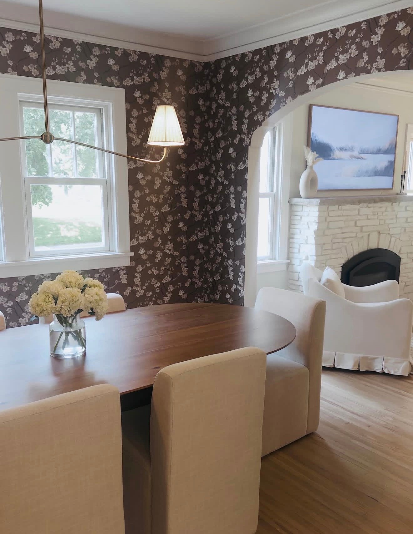 ellie’s dining room table and chairs look perfect in her newly wallpapered space! bonus points that these are amazon dining chairs!!

#LTKSaleAlert #LTKHome
