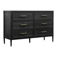Better Homes & Gardens Oaklee 6 Drawer Dresser, Charcoal Finish - Walmart.com | Walmart (US)