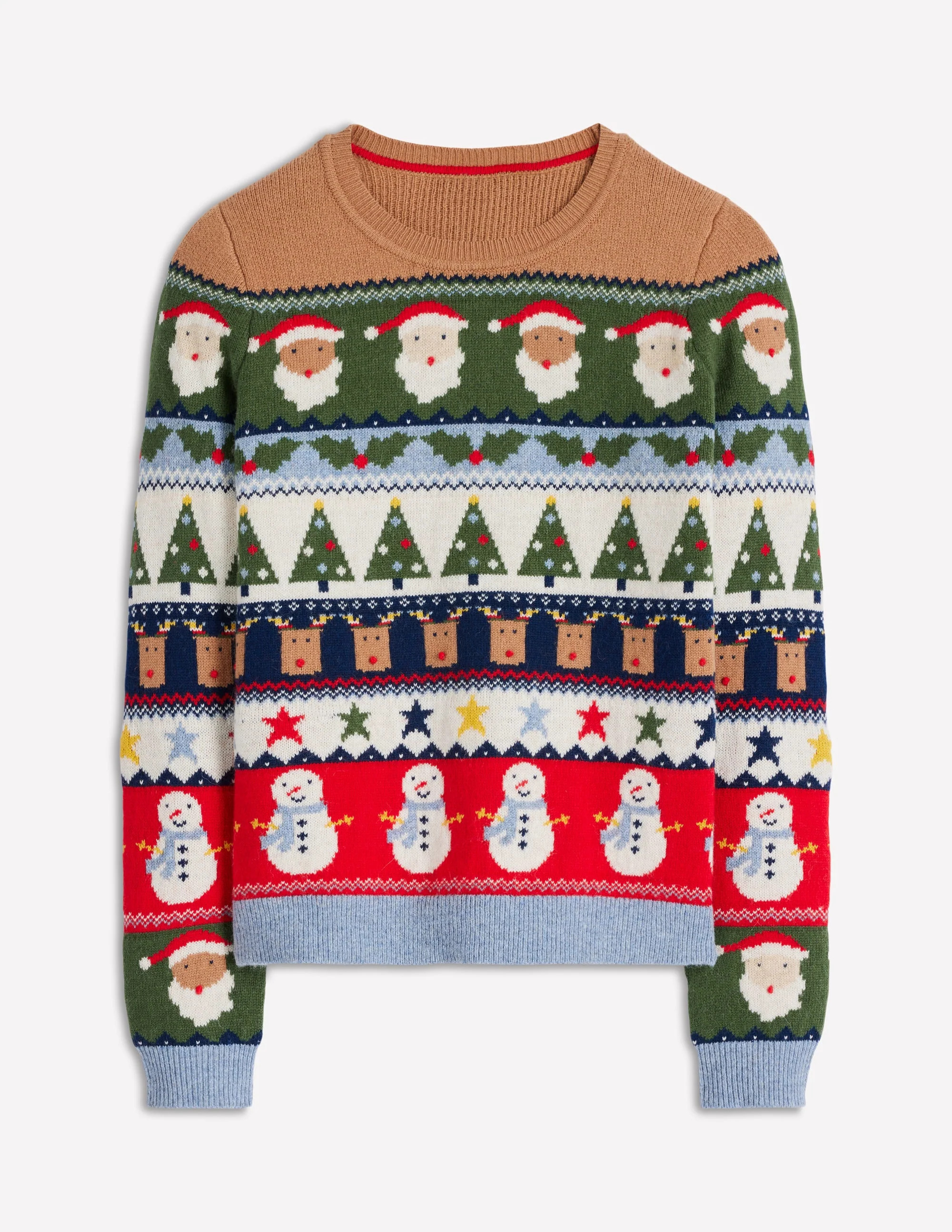 Edie Fair Isle Jumper-Multi, Christmas Fair Isle | Boden UK