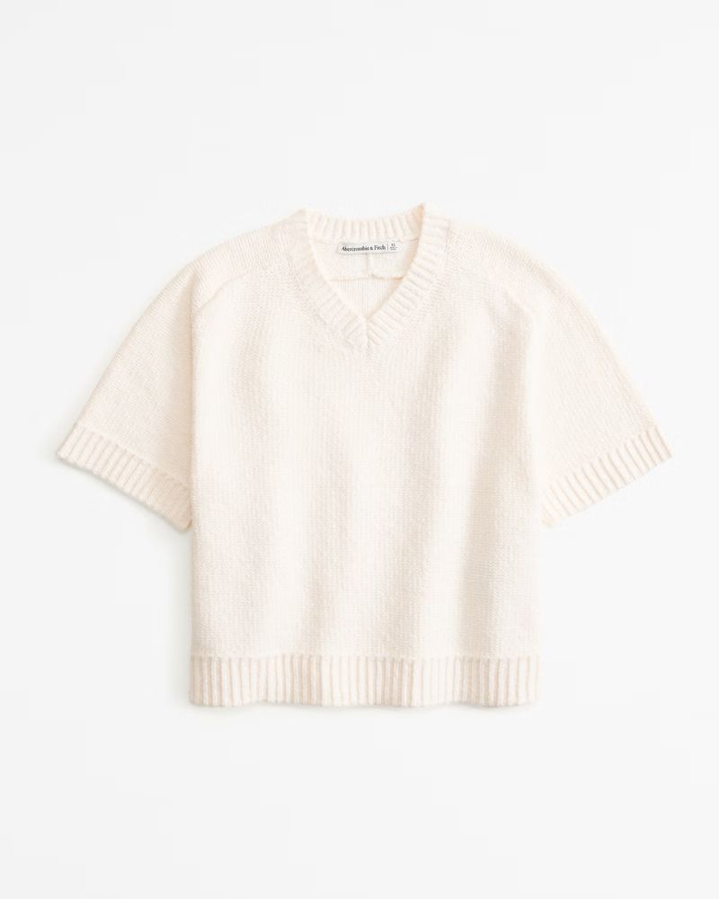 V-Neck Sweater Tee | Abercrombie & Fitch (US)