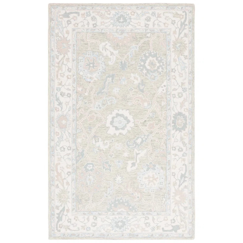 Ebony Hand Tufted Wool Oriental Indoor Rug | Wayfair North America