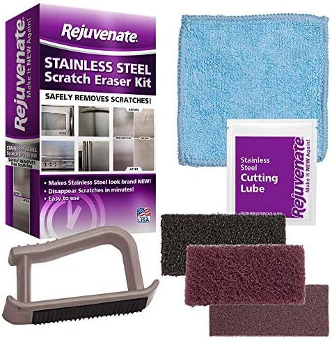 Rejuvenate Stainless Steel Scratch Eraser Kit Safely Removes Scratches Gouges Rust Discolored Are... | Amazon (US)