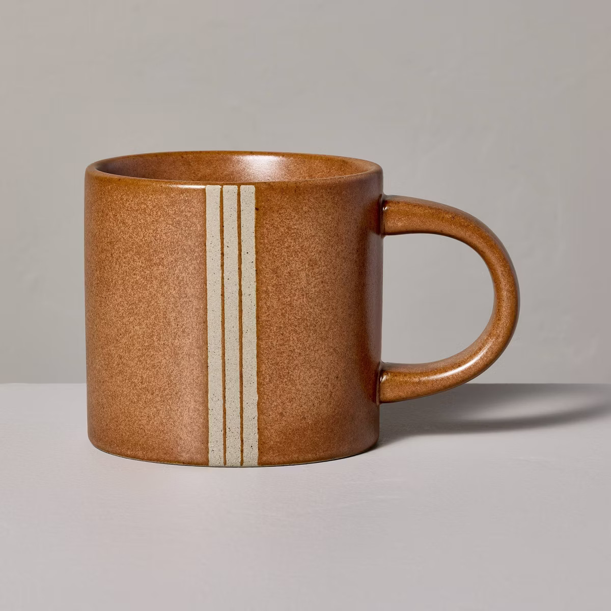 15oz Triple Stripe Stoneware Mug Serene Green - Hearth & Hand™ with Magnolia | Target