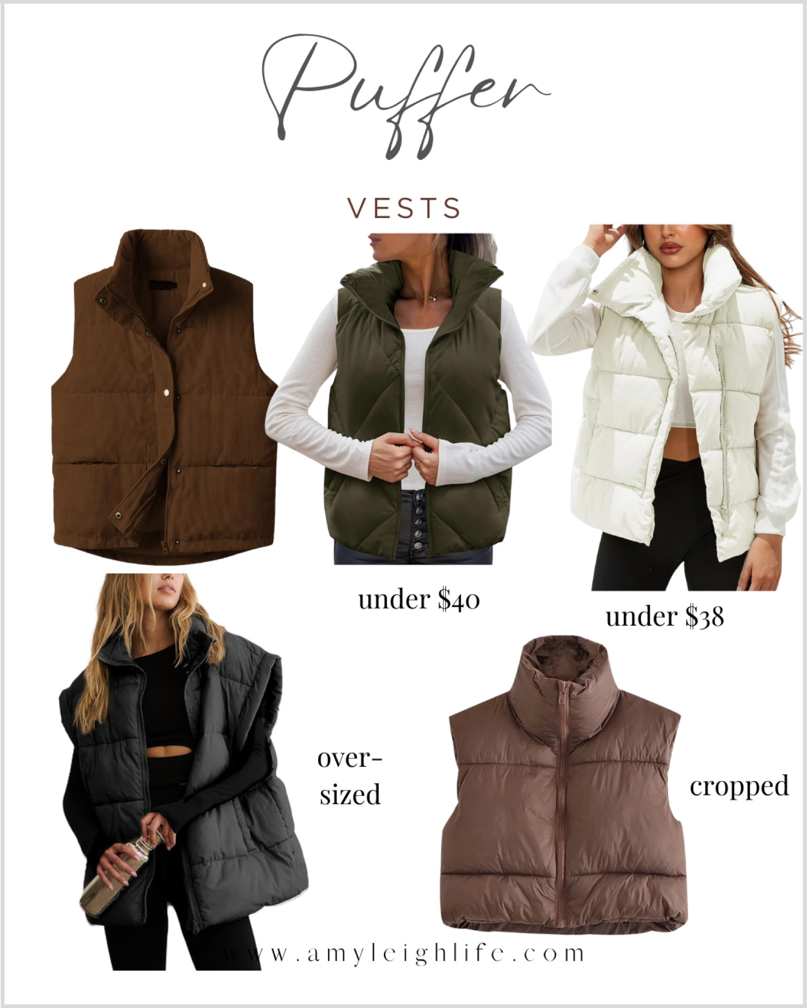 LEANI Womens Long Puffer Vest … curated on LTK