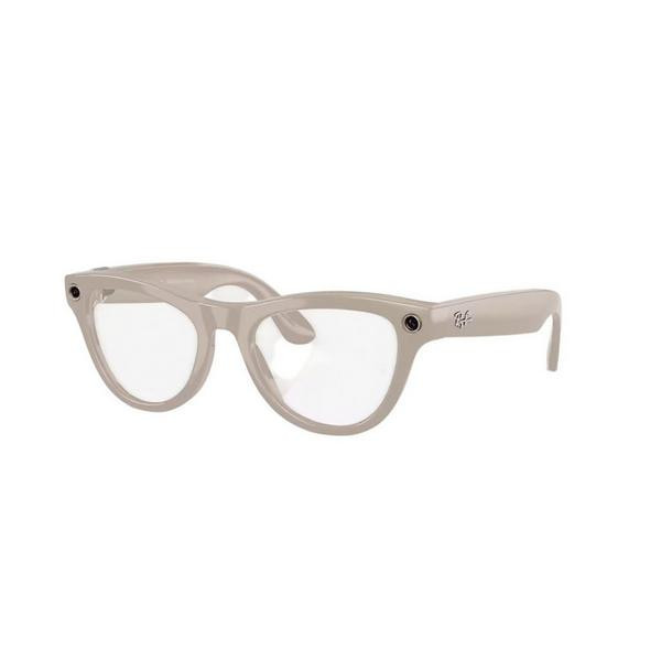 Women's Ray-Ban Meta Skyler Gen 1 Sunglasses Shiny Chalky Grey/Clear/Sapphire Transitions | Scheels Sports