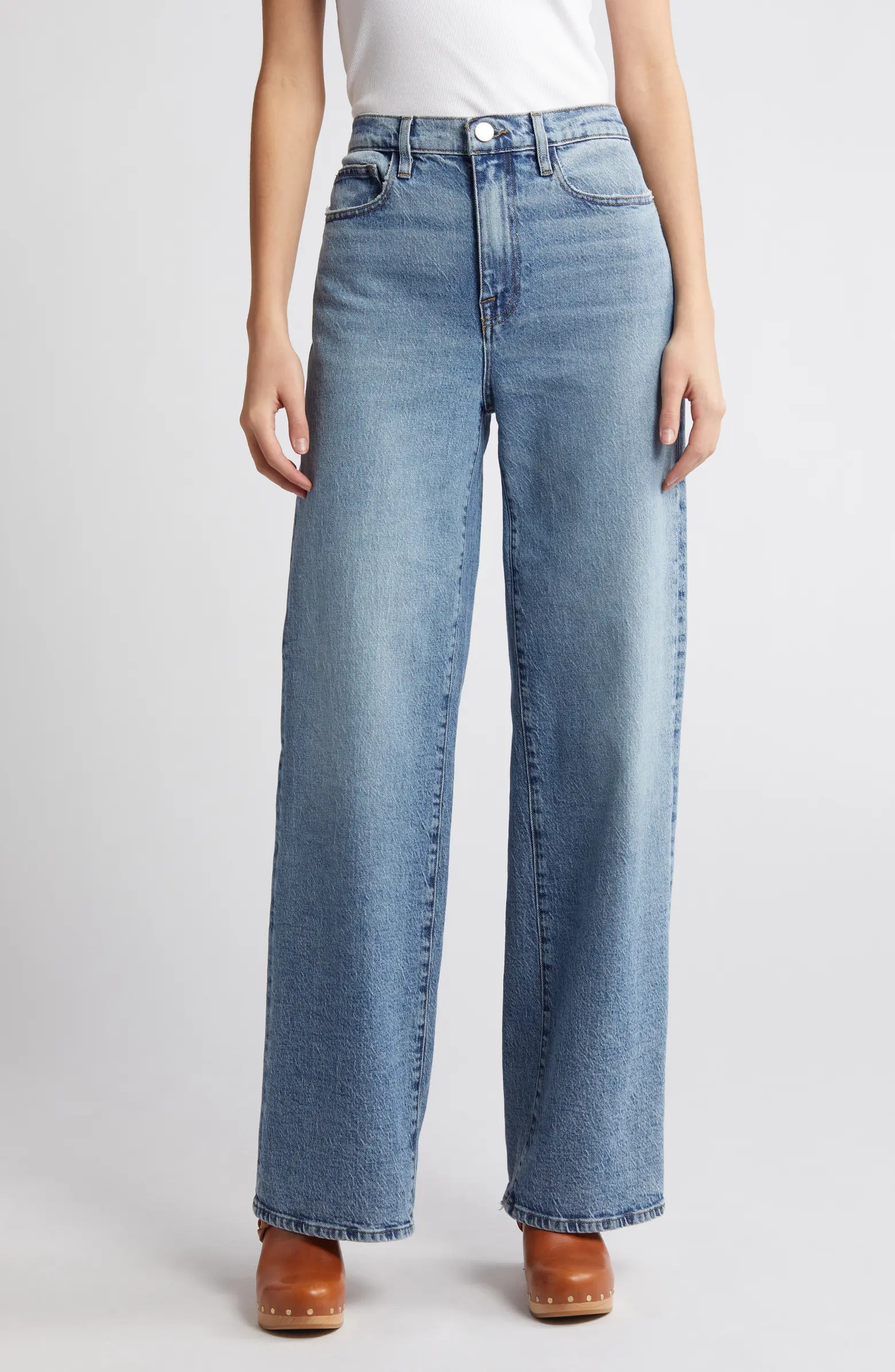 FRAME Le Jane High Waist Wide Leg Jeans | Nordstrom | Nordstrom