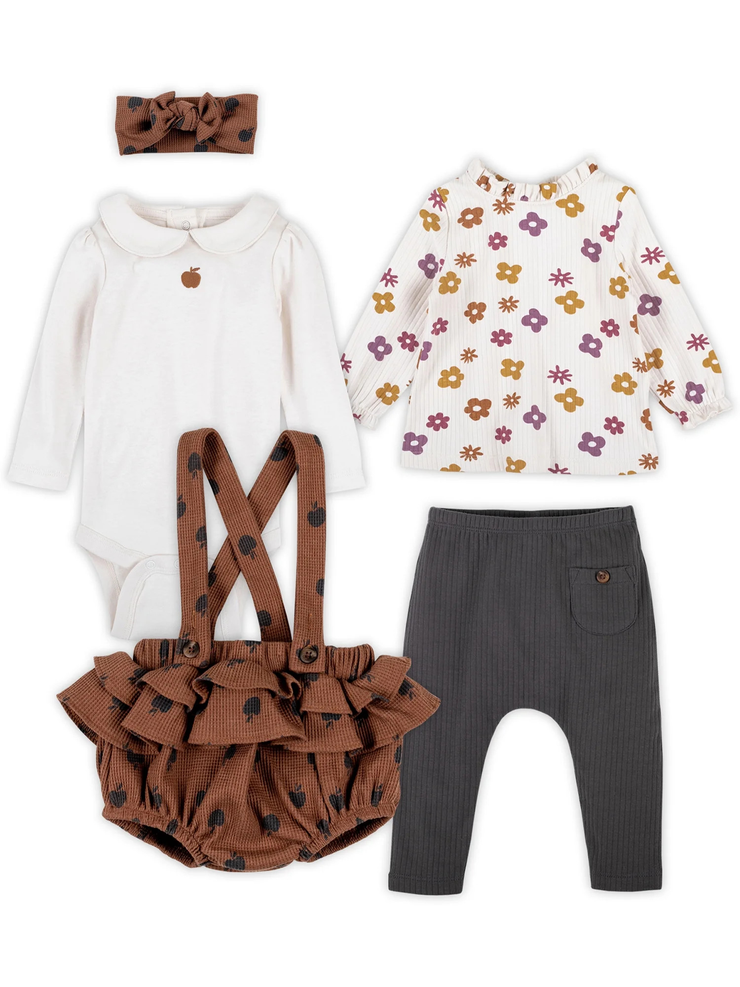 Little Star Organic Baby Girl 5 Pc Gift Set, Size 0/3M - 12 Months | Walmart (US)