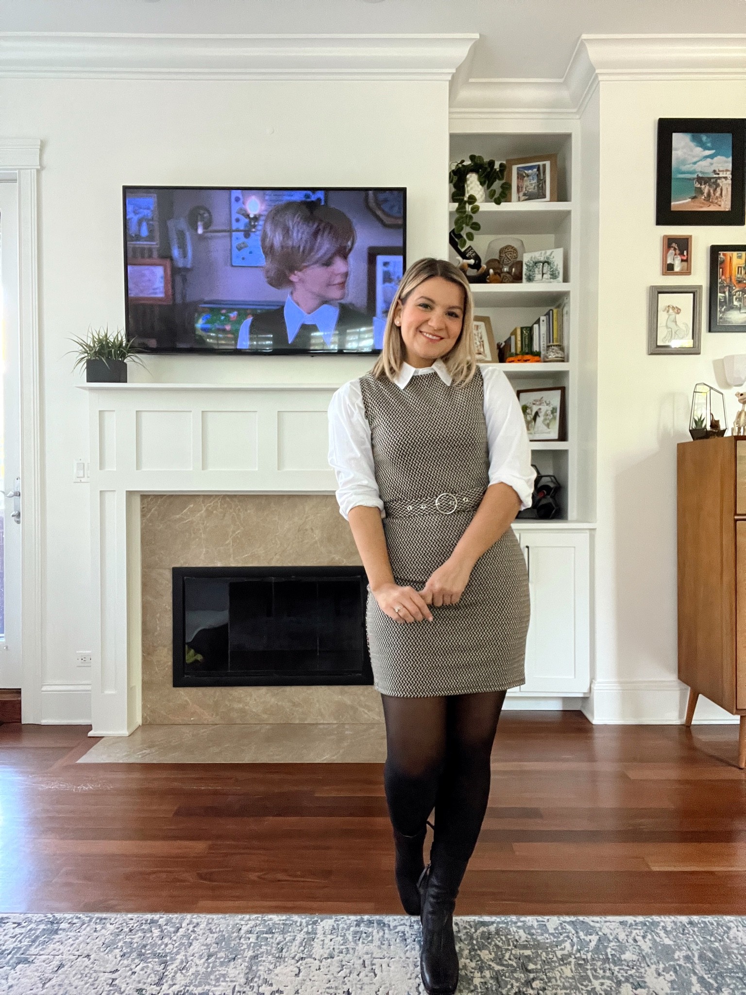 You’ve Got Mail inspired outfit!
Dress - size small, runs true to size. It’s a slim fit but there’s stretch!
Kathleen Kelly
Meg Ryan fall 

#LTKSeasonal #LTKshoecrush #LTKHalloween