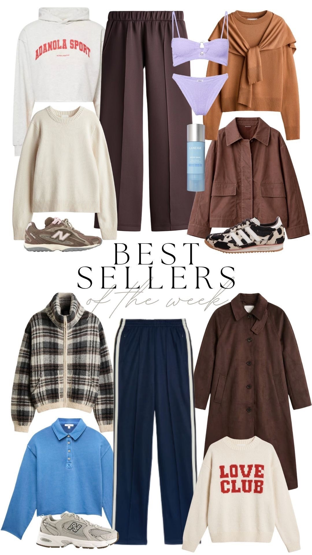 Best Sellers of the Week! 

Winter Style, Winter Outfit, Winter Outfit Inspiration, January Style, Layering, Cosy, Loungewear, Knitwear, Trousers, Suede Coat, Trainers 
 

#LTKeurope #LTKwinter #LTKuk