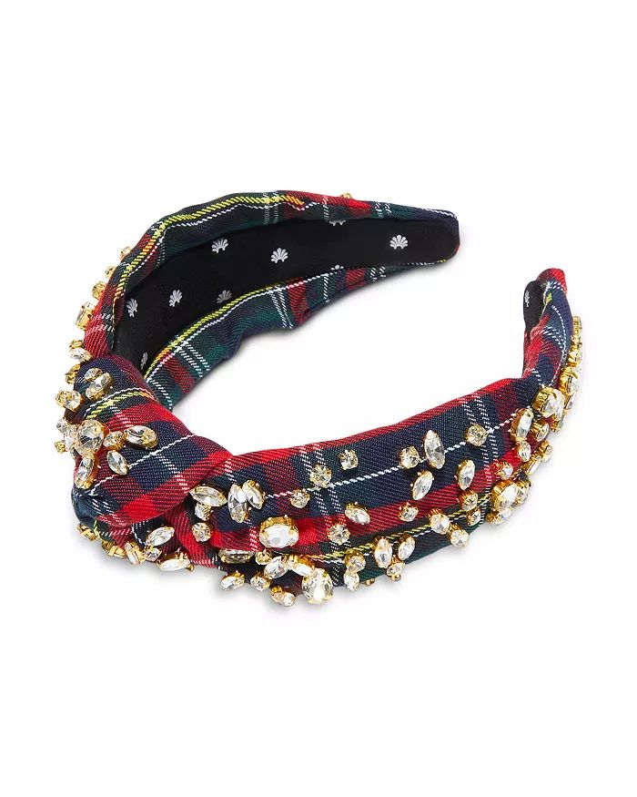 Crystal Embellished Plaid Knot Headband | Bloomingdale's (US)