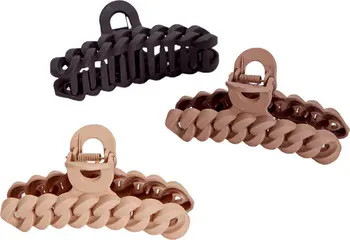Kitsch 3-Pack Assorted Chain Claw Clips | Nordstrom | Nordstrom