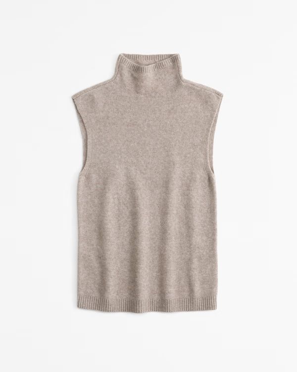 Merino Wool-Blend Mockneck Shell Top | Abercrombie & Fitch (US)