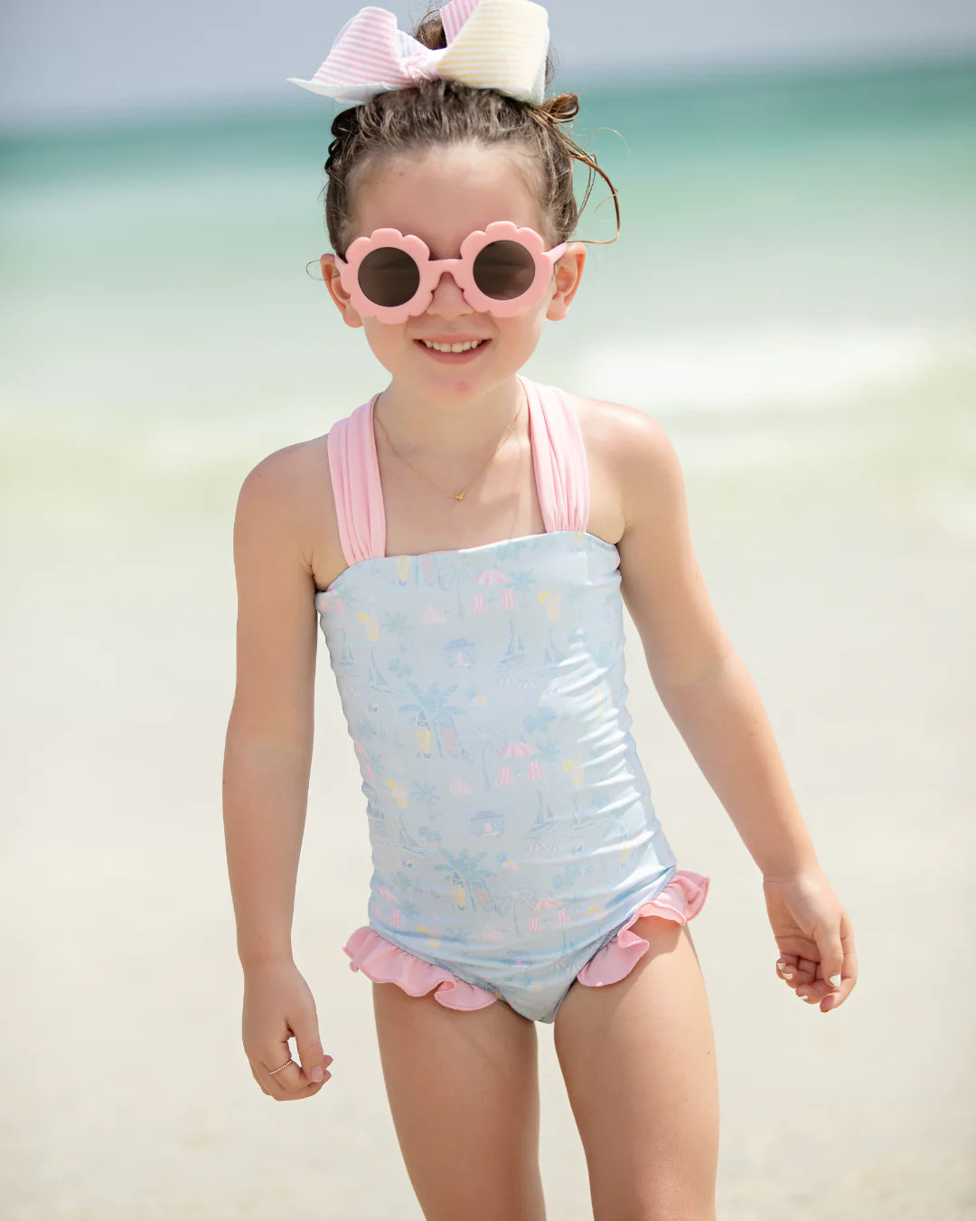 Emerald Coast Hadley Girls Suit | Hadley's Bungalow