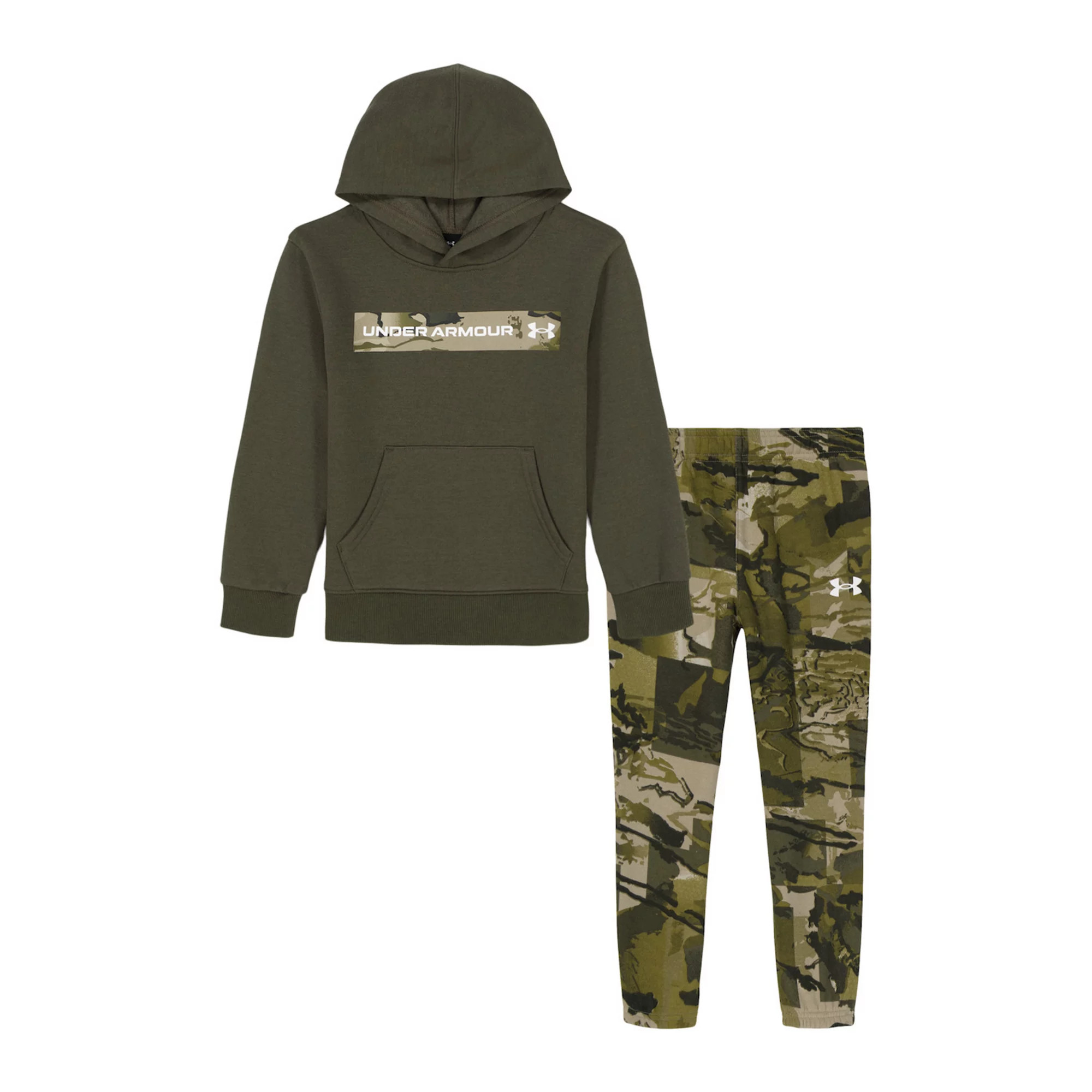 Boys 4-7 Under Armour 2-pc. Rival Hoodie & Camo Jogger Pants Set | Kohl's