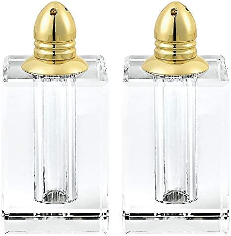 Amazon.com: Badash Crystal Salt and Pepper Shaker Set - 3.5" Tall Spirit Hand-Cut Optical Crystal... | Amazon (US)