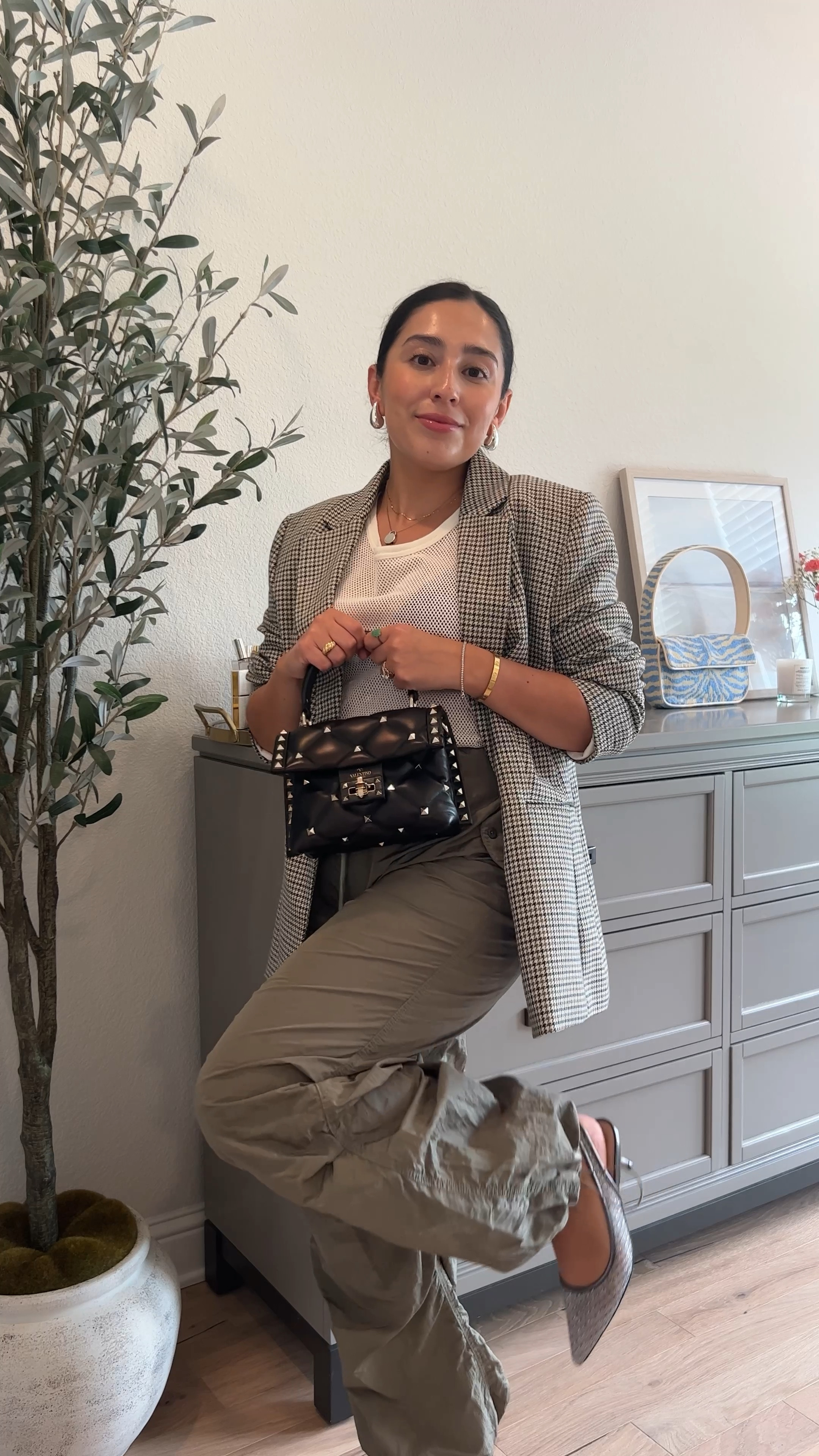 A blazer and cargos combo! These cargos are one of my best amazon finds yet! 

#LTKunder100 #LTKshoecrush #LTKstyletip