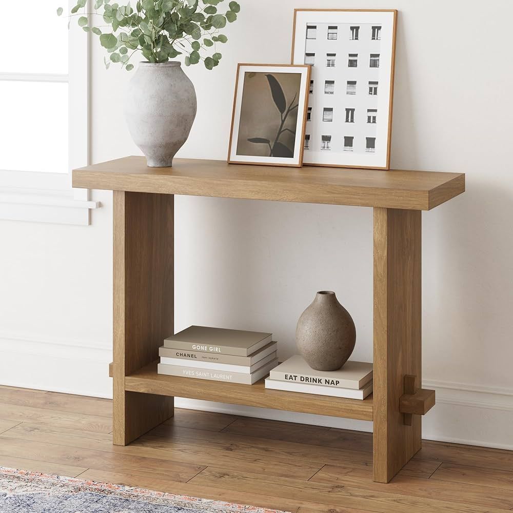 Nathan James Virgo Wood Accent Storage Console Sofa Table, for Entryway, Hallway or Living Room, ... | Amazon (US)