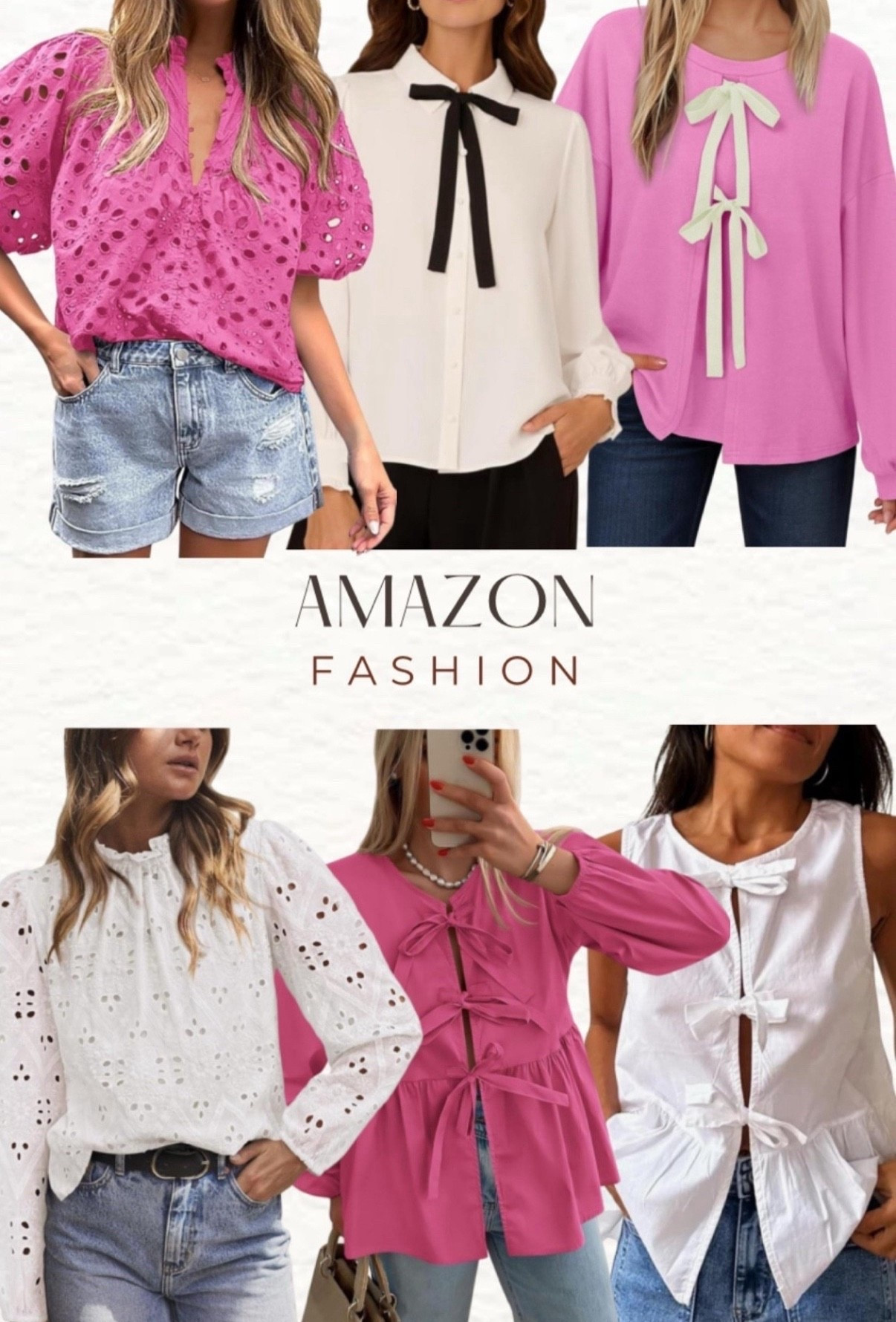 Late summer/ fall / workwear 

💕Cute women’s tips
Eyelet top.  
Tops with bows
Pink tops 
White tops
Work wear
Under blazer tops 
Office tops
Amazon collages 

#LTKFindsUnder50 #LTKStyleTip #LTKSeasonal