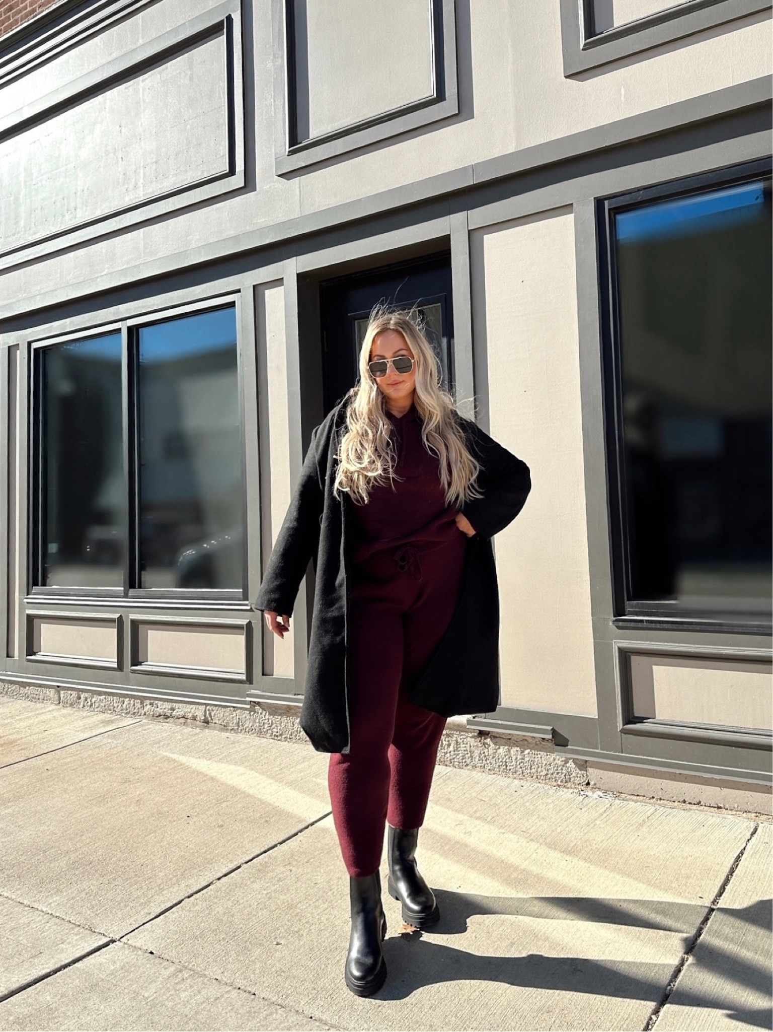 Matching set SZN 🍂 
Large in top
Xl bottoms 
Large in coat 

Thanksgiving outfit , fall outfits , holiday outfits , Boots , fall fashion , curvy outfits 

#LTKstyletip #LTKSeasonal #LTKHoliday