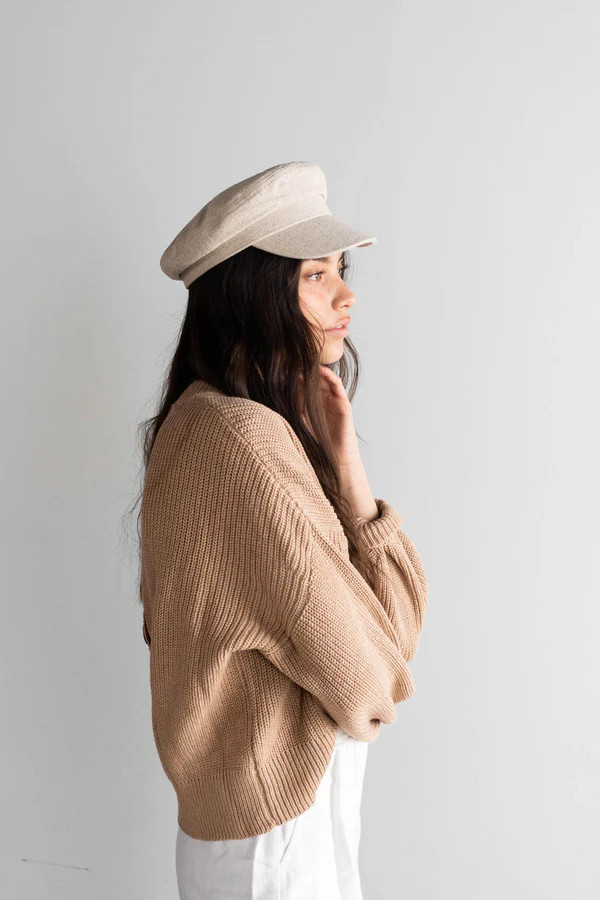 Linen Newsboy Cap | Gigi Pip