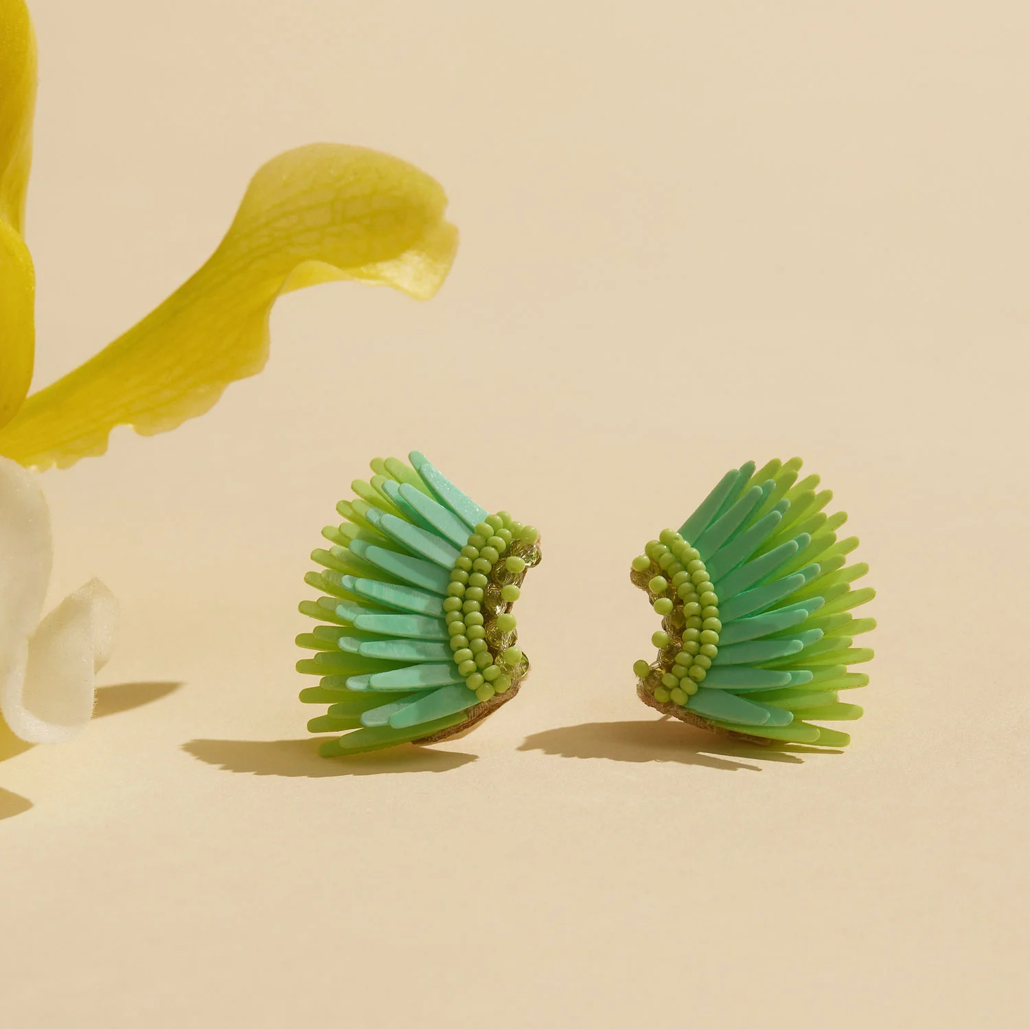 Micro Madeline Earrings Aquamarine | Mignonne Gavigan