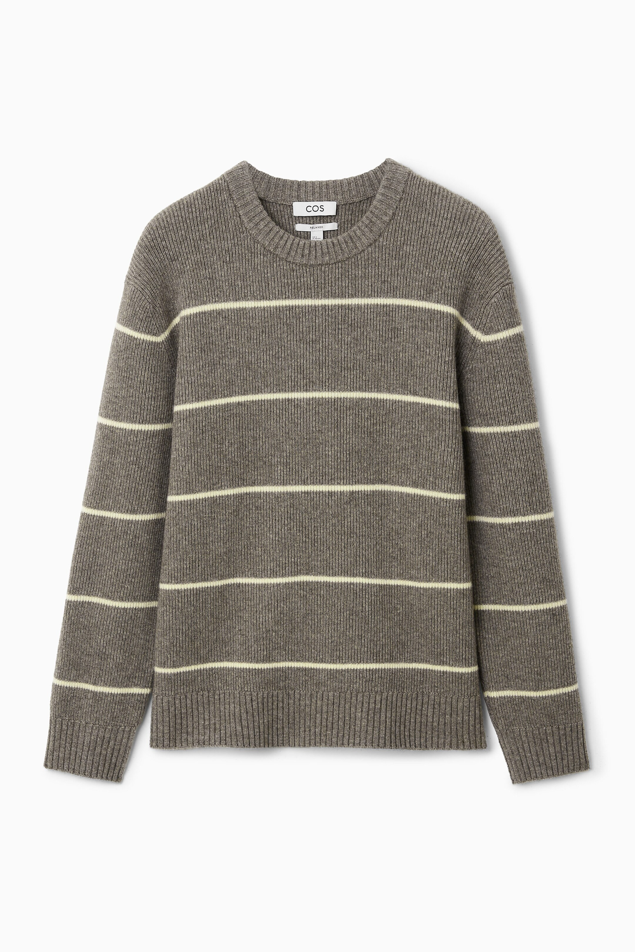 STRIPED WOOL AND YAK-BLEND JUMPER | COS (AU)