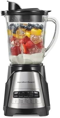 Hamilton Beach Power Elite Wave Action Blender For Smoothies, 40 Oz Glass Jar, 12 Functions Inclu... | Amazon (US)