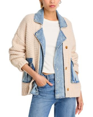 Last Call Mixed Media Cardigan | Bloomingdale's (US)