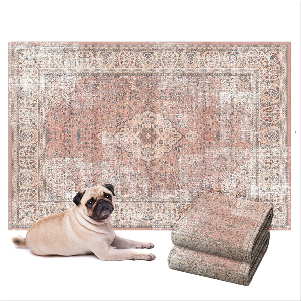 Lovewag Washable Pee Pads for Dogs - Decorative 24x16 Waterproof Dog Potty Pads - Non-Slip, Super... | Amazon (US)