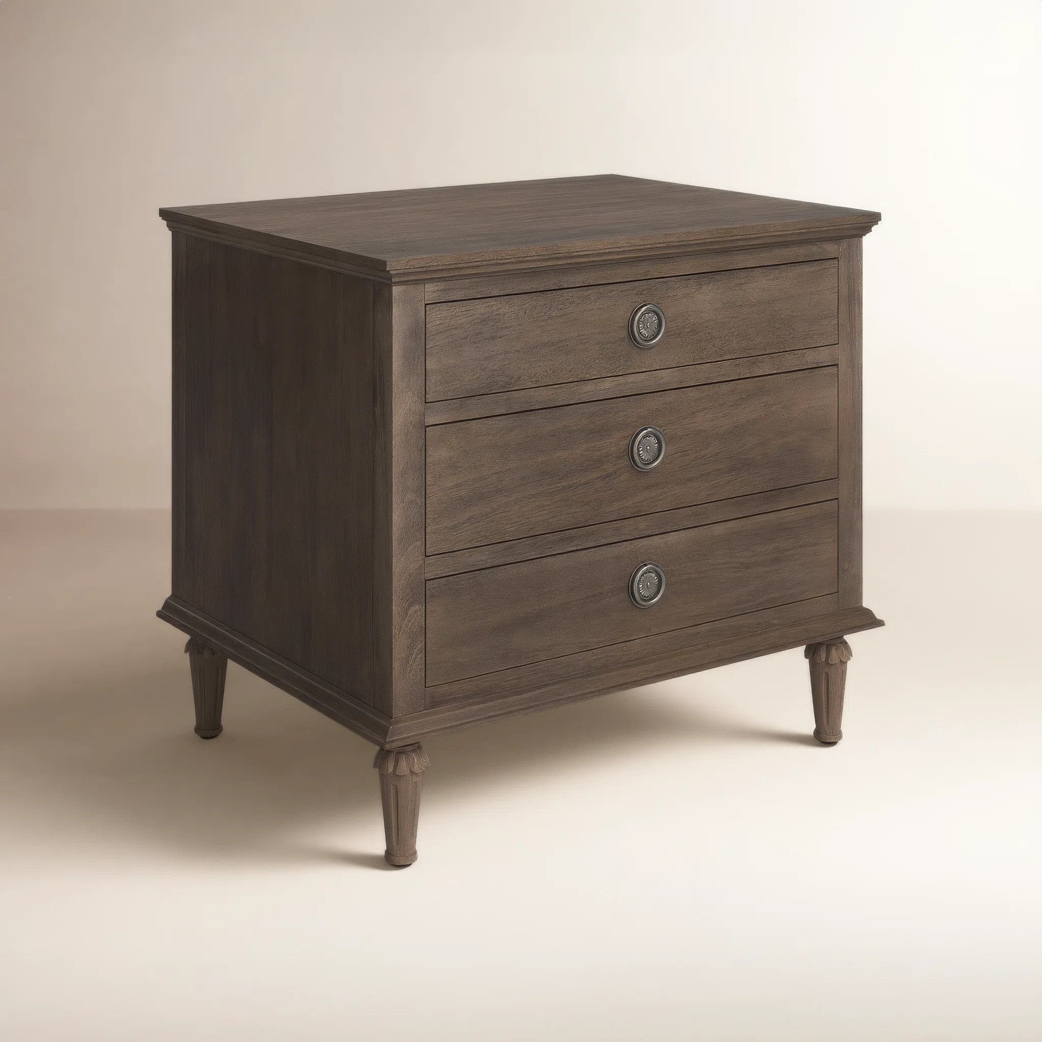 Hubbard 3 - Drawer Nightstand | Wayfair North America