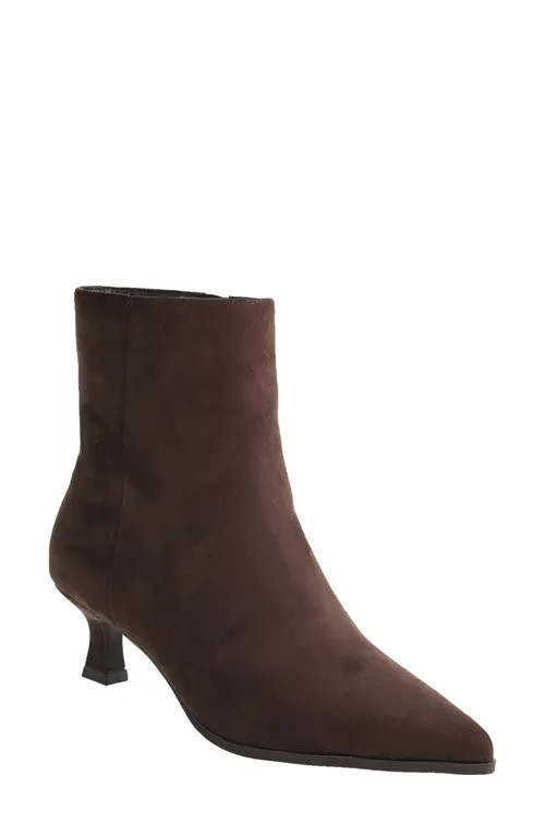 Chinese Laundry Novalie Pointed Toe Bootie in Brown Suede at Nordstrom, Size 7 | Nordstrom