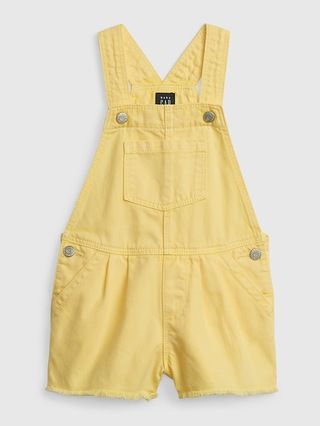 Toddler Denim Shortalls with Washwell | Gap (US)