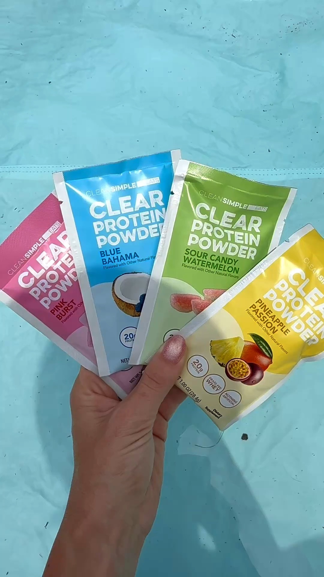 Clean, simple eats clear, protein powder. Sticks are so convenient for a travel. I finally found a clear protein. I actually like. Sour watermelon is my favorite flavor so far. By the variety pack and figure out which flavor you like before you buy a big bag.

#LTKfitnessgoals #LTKselfcare #LTKActive