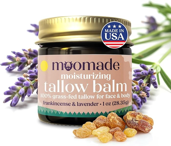 Organic Beef Tallow Balm with Frankincense, Lavender, & Rosehip Oil, 1 oz \u2013 Hand Made in USA... | Amazon (US)