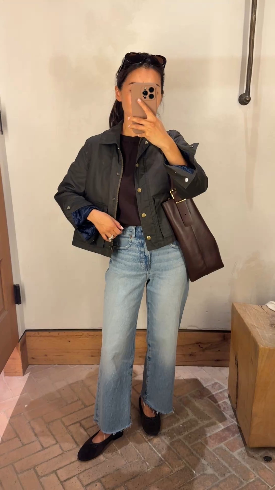 Madewell extra 50% off sale with code WINTER ! 

Includes the exact jeans that I am wearing, and also sweaters is linked under similar - some great cardigans included 

• 24 petite jeans , very versatile and comfortable with some stretch 

• jcrew jacket XXs wider cut swingy fit 

• aritzia sweater tee XXs

• Madewell ballet flats 5.5 and bag


#LTKPetite #LTKootd #LTKFindsUnder100