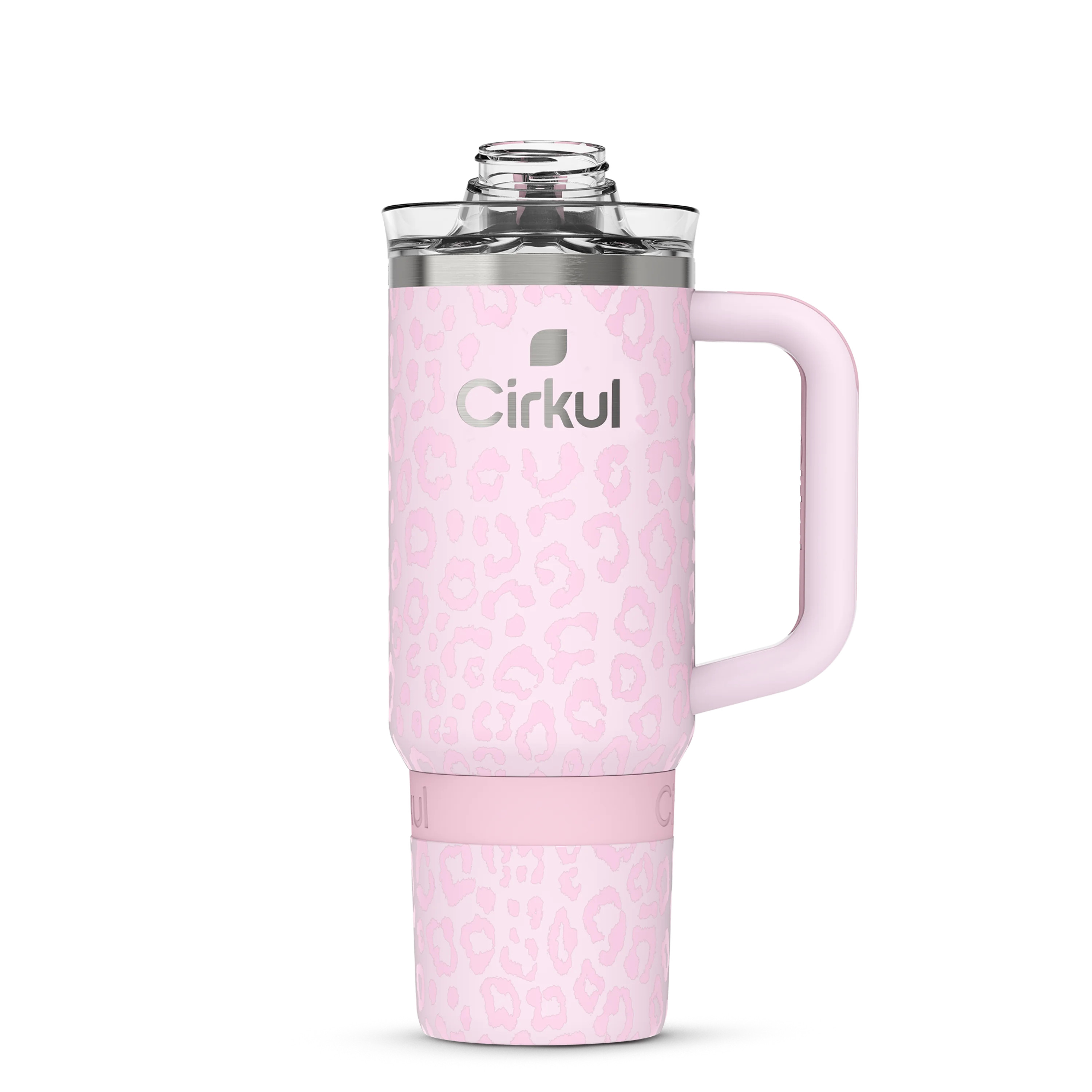 Cirkul 30oz Travel StrawSip Double-Wall Insulated Stainless Steel Tumbler with Handle, Azalea Leo... | Walmart (US)