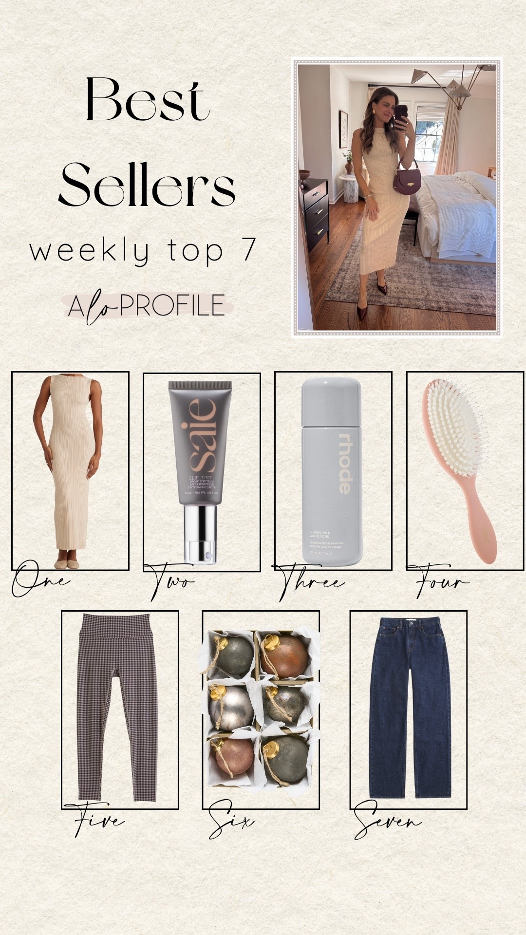 WEEKLY BESTSELLERS✨
1. Ribbed Sweater Dress
2. Tinted Moisturizer (ON SALE)
3. Lightweight Moisturizer (ON SALE)
4. Hair Brush (ON SALE)
5. Leggings
6. Ornaments
7. Jeans


#LTKHoliday #LTKStyleTip #LTKBeauty