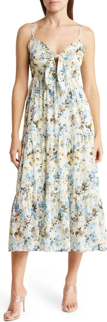 Claro Floral Front Cutout Dress | Nordstrom Rack