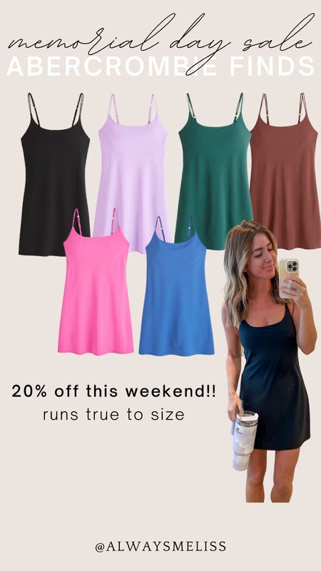 Abercrombie is doing a huge memorial day weekend sale! This is my favorite dress and it is on sale 20% off. I would grab it while you can on sale, it runs true
To size. I wear an extra small.

#LTKunder100 #LTKsalealert #LTKstyletip