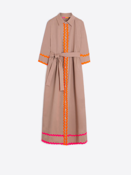 Vilagallo Poplin Shirt Dress - Camel - Trouva | Trouva (Global)