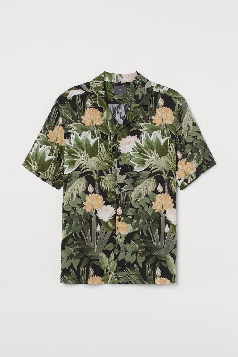 Patterned resort shirt | H&M (UK, MY, IN, SG, PH, TW, HK)